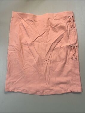 Limonata Pink Lace-Up Side Mini Skirt Women’s XL Stretch Casual Y2K